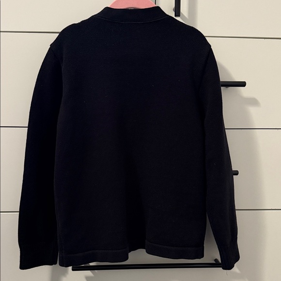 Navy Stratford Cardigan with Logo - Picture 3 of 4